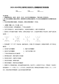 2023-2024学年上海市虹口区名校九上物理期末复习检测试题含答案