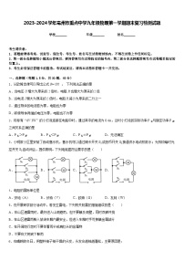 2023-2024学年亳州市重点中学九年级物理第一学期期末复习检测试题含答案