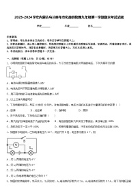 2023-2024学年内蒙古乌兰察布市化德县物理九年级第一学期期末考试试题含答案