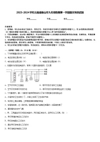 2023-2024学年云南省保山市九年级物理第一学期期末预测试题含答案