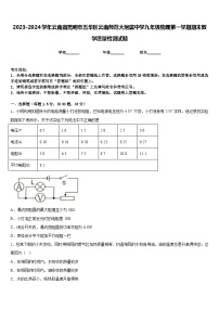 2023-2024学年云南省昆明市五华区云南师范大附属中学九年级物理第一学期期末教学质量检测试题含答案