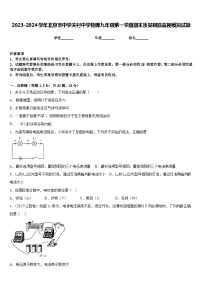 2023-2024学年北京市中学关村中学物理九年级第一学期期末质量跟踪监视模拟试题含答案