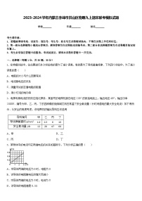 2023-2024学年内蒙古赤峰市洪山区物理九上期末联考模拟试题含答案