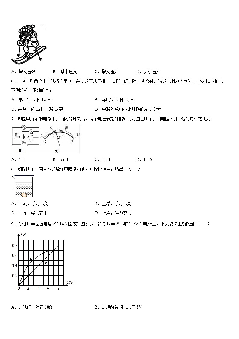 2023-2024学年北京市大兴区名校物理九上期末质量跟踪监视试题含答案第2页