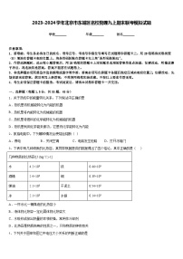 2023-2024学年北京市东城区名校物理九上期末联考模拟试题含答案