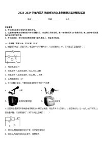 2023-2024学年内蒙古巴彦淖尔市九上物理期末监测模拟试题含答案