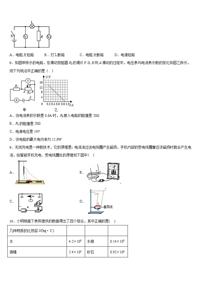 2023-2024学年内蒙古自治区兴安盟乌兰浩特市第十三中学物理九年级第一学期期末质量跟踪监视模拟试题含答案第3页