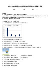 2023-2024学年北京市石景山区景山学校物理九上期末联考试题含答案