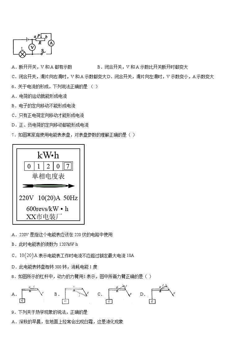 2023-2024学年北京市朝阳区名校九上物理期末达标检测模拟试题含答案02