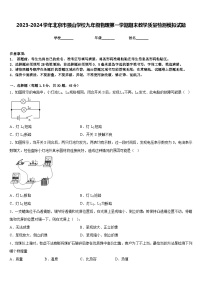 2023-2024学年北京市景山学校九年级物理第一学期期末教学质量检测模拟试题含答案