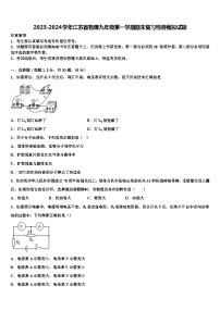 2023-2024学年江苏省物理九年级第一学期期末复习检测模拟试题