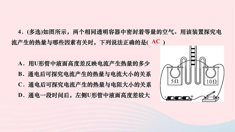 2024九年级物理下册期末复习六电功率及家庭用电作业课件新版北师大版05