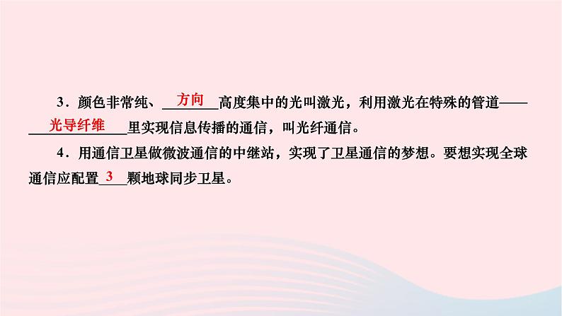 2024九年级物理下册第十五章怎样传递信息__通信技术简介15.3现代通信技术及发展前景作业课件新版北师大版04