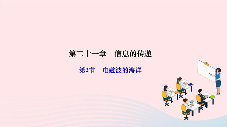 2024九年级物理全册第二十一章信息的传递第二节电磁波的海洋作业课件新版新人教版01