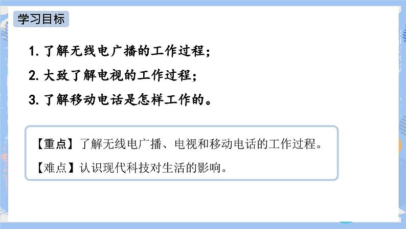 人教版物理九年级下册第21章 第3节 广播电视和移动通信 课件第2页