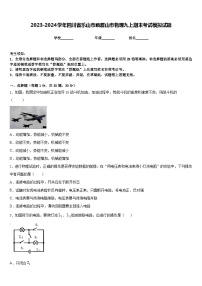 2023-2024学年四川省乐山市峨眉山市物理九上期末考试模拟试题含答案