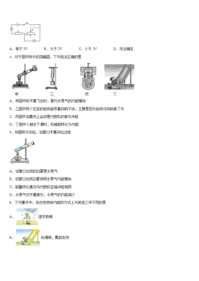 2023-2024学年四川省乐山外国语学校九上物理期末质量跟踪监视试题含答案02
