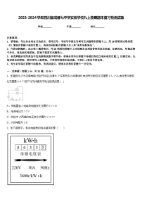 2023-2024学年四川省成都七中学实验学校九上物理期末复习检测试题含答案