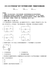 2023-2024学年四川省广安市广安中学物理九年级第一学期期末考试模拟试题含答案