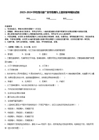 2023-2024学年四川省广安市物理九上期末联考模拟试题含答案