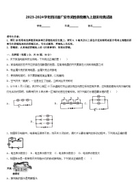 2023-2024学年四川省广安市武胜县物理九上期末经典试题含答案