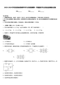 2023-2024学年安徽亳州刘桥中学九年级物理第一学期期末学业质量监测模拟试题含答案