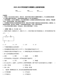 2023-2024学年安徽庐江县物理九上期末联考试题含答案