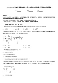 2023-2024学年天津市和平区二十一中物理九年级第一学期期末检测试题含答案