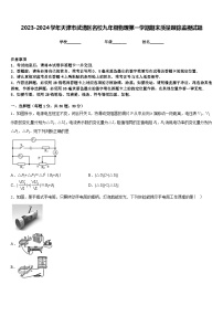 2023-2024学年天津市武清区名校九年级物理第一学期期末质量跟踪监视试题含答案