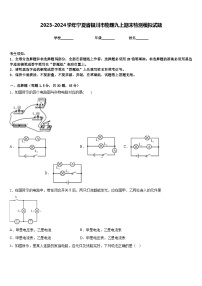 2023-2024学年宁夏省银川市物理九上期末检测模拟试题含答案