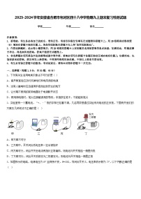 2023-2024学年安徽省合肥市包河区四十八中学物理九上期末复习检测试题含答案