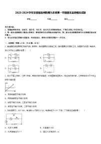 2023-2024学年安徽省宿州物理九年级第一学期期末监测模拟试题含答案