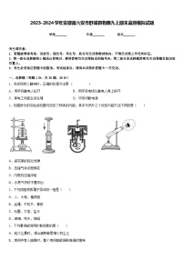 2023-2024学年安徽省六安市舒城县物理九上期末监测模拟试题含答案