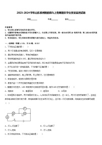 2023-2024学年山东滨州阳信县九上物理期末学业质量监测试题含答案