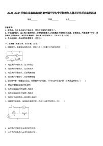 2023-2024学年山东省东昌府区梁水镇中学心中学物理九上期末学业质量监测试题含答案