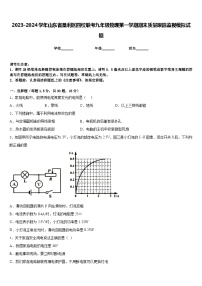 2023-2024学年山东省垦利区四校联考九年级物理第一学期期末质量跟踪监视模拟试题含答案