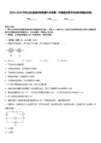 2023-2024学年山东省商河县物理九年级第一学期期末教学质量检测模拟试题含答案