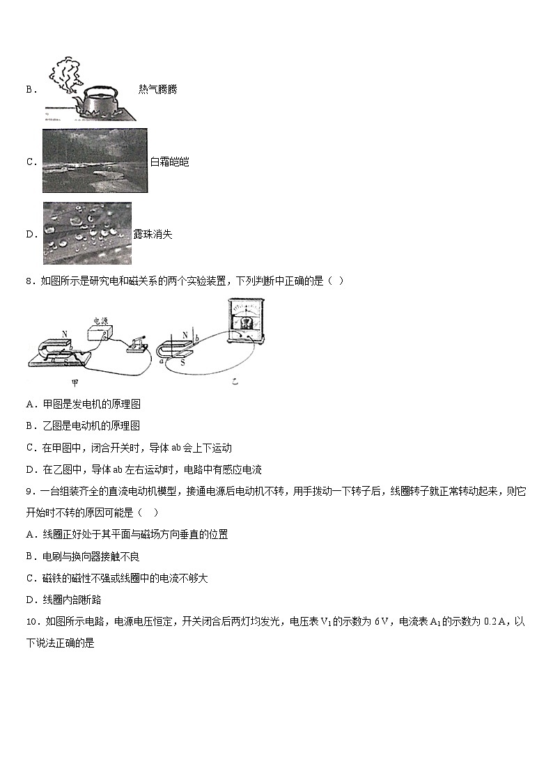 2023-2024学年山东省临沂市九上物理期末联考模拟试题含答案第3页