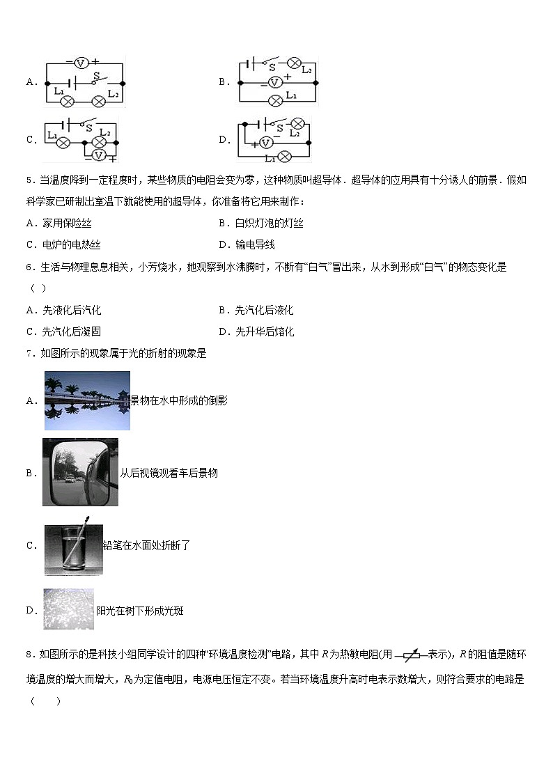 2023-2024学年山东省寿光市九上物理期末联考试题含答案02