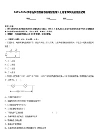 2023-2024学年山东省枣庄市薛城区物理九上期末教学质量检测试题含答案