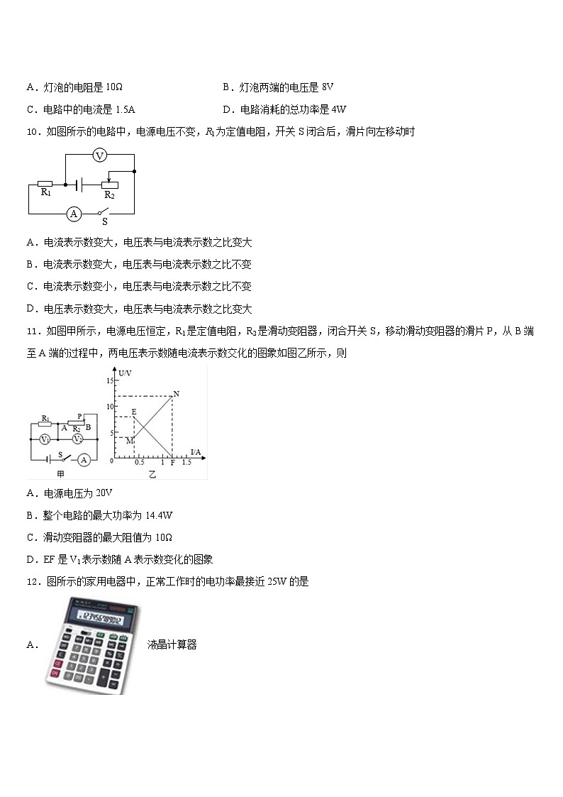 2023-2024学年山东省滨州市博兴县物理九年级第一学期期末综合测试模拟试题含答案第3页
