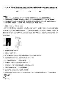 2023-2024学年山东省济南高新区四校联考九年级物理第一学期期末达标检测试题含答案