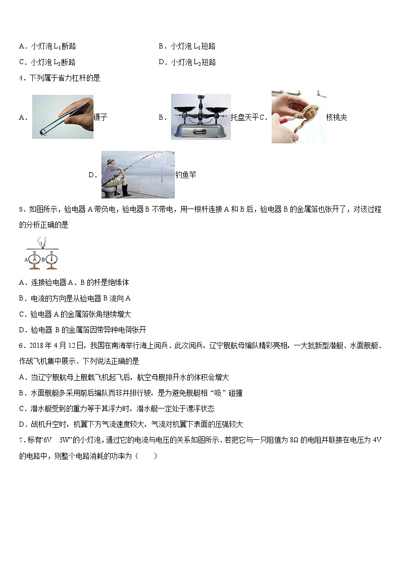 2023-2024学年山东省菏泽市牡丹区王浩屯中学物理九年级第一学期期末质量跟踪监视模拟试题含答案02