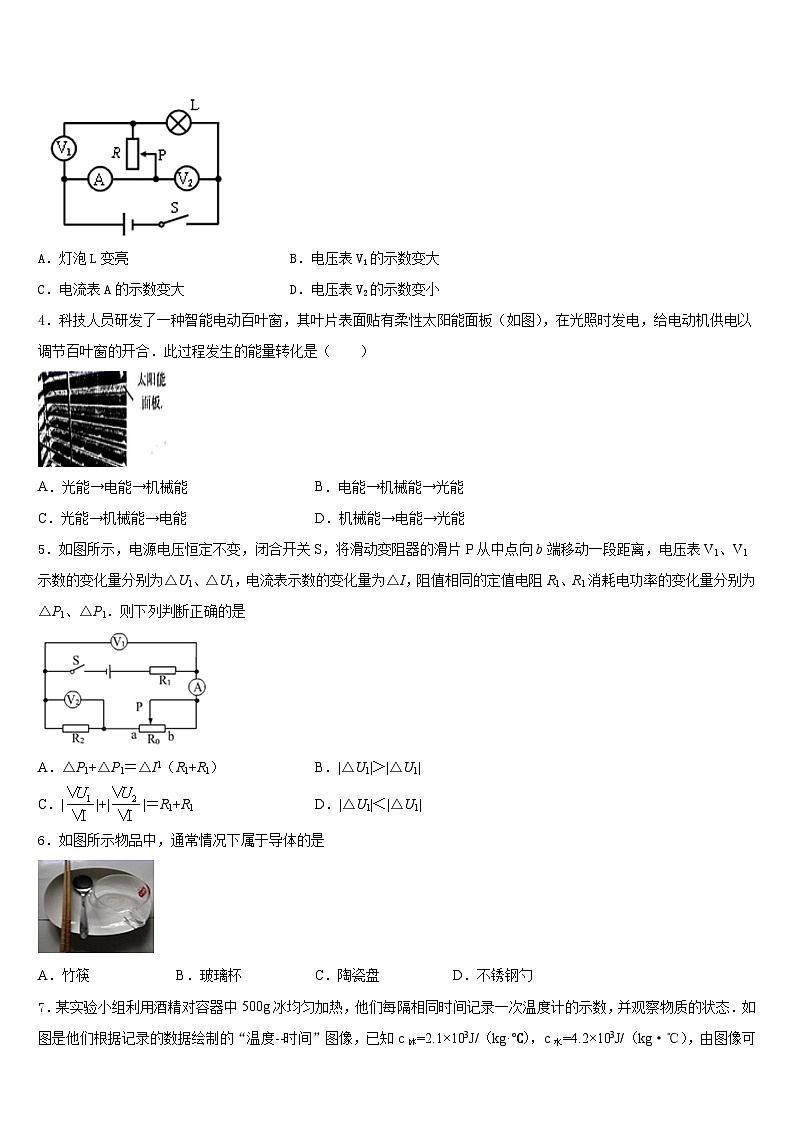 2023-2024学年山东省潍坊诸城市第七中学物理九上期末检测试题含答案第2页