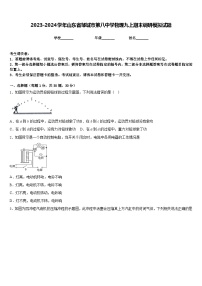 2023-2024学年山东省邹城市第八中学物理九上期末调研模拟试题含答案