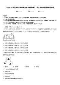 2023-2024学年四川省成都市西川中学物理九上期末学业水平测试模拟试题含答案