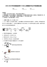 2023-2024学年安徽省宿州市十三校九上物理期末学业水平测试模拟试题含答案