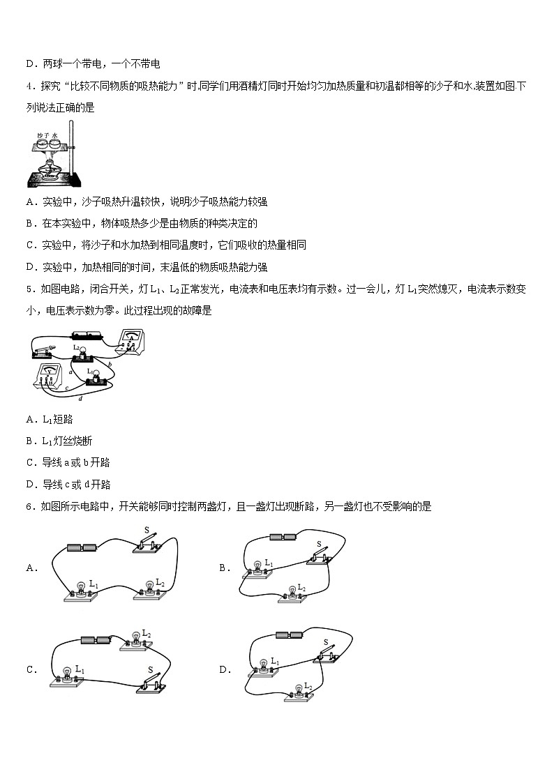 2023-2024学年山东省潍坊市辖县九上物理期末学业水平测试试题含答案第2页