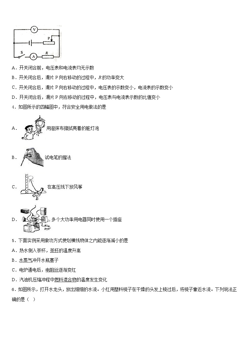 2023-2024学年山南市重点中学九上物理期末质量检测试题含答案第2页