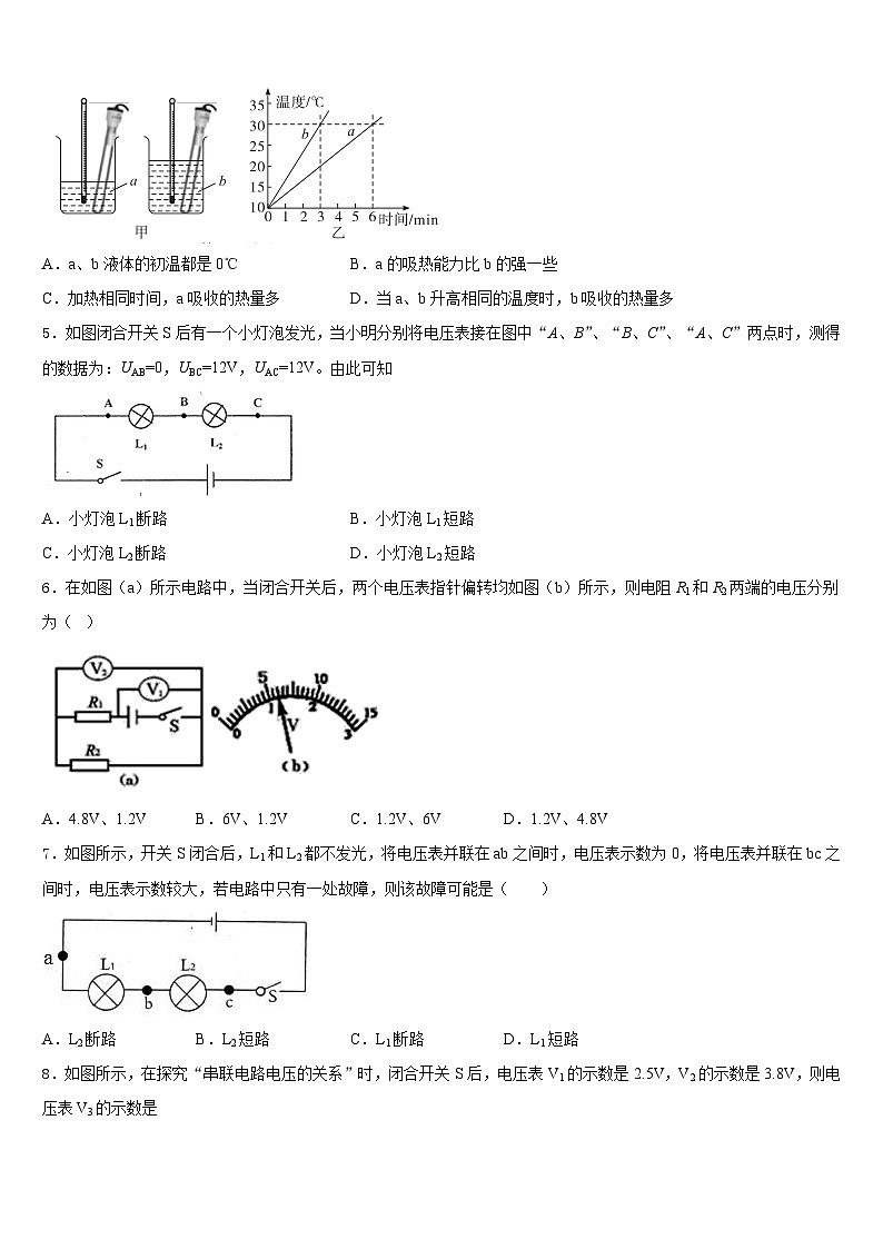 2023-2024学年山西省朔州市朔城区四中学九上物理期末达标检测模拟试题含答案02